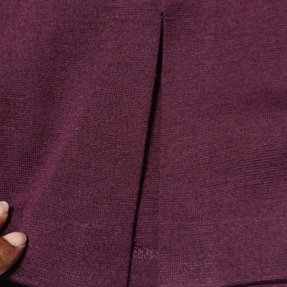 Vintage Adrienne Vittadini Knit Dress Maroon Women's Size 8 - Picture 10 of 10
